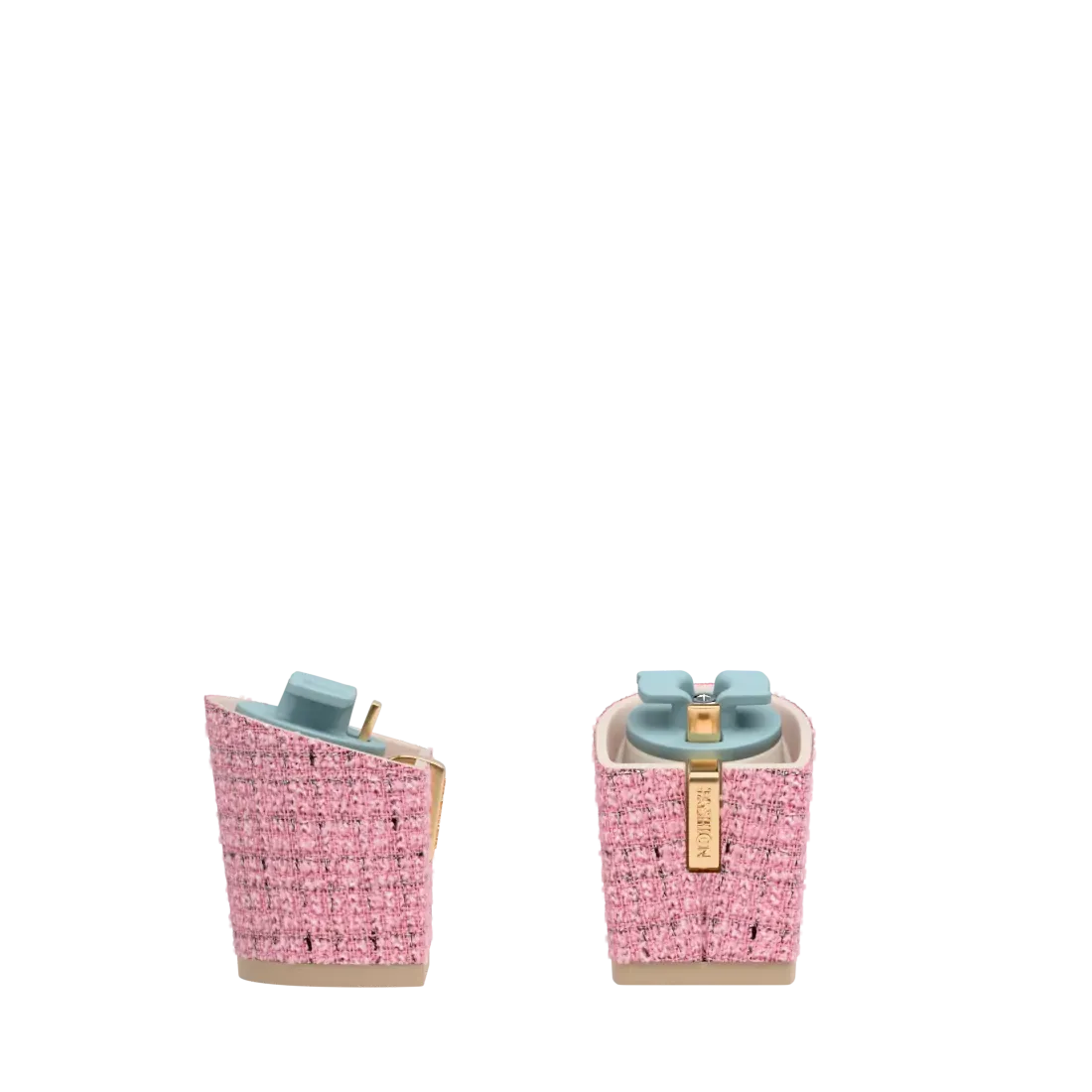 Block Heel Kit 3 Pink Tweed