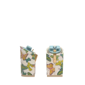 Block Heel Kit 4 Ivory Butterfly Embroidery