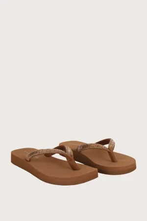 Carlota Low Brown Sandals