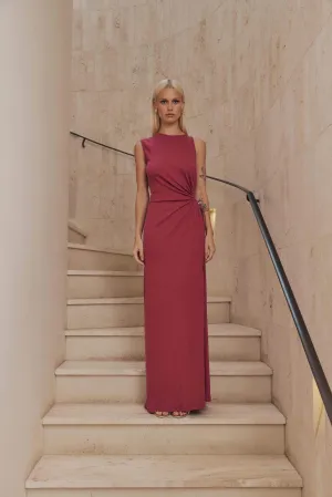 CURAAE Kendall Sleeveless Maxi Dress in Pink