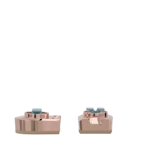 Flare Block Heel Kit 1.5 Rose Gold Metallic