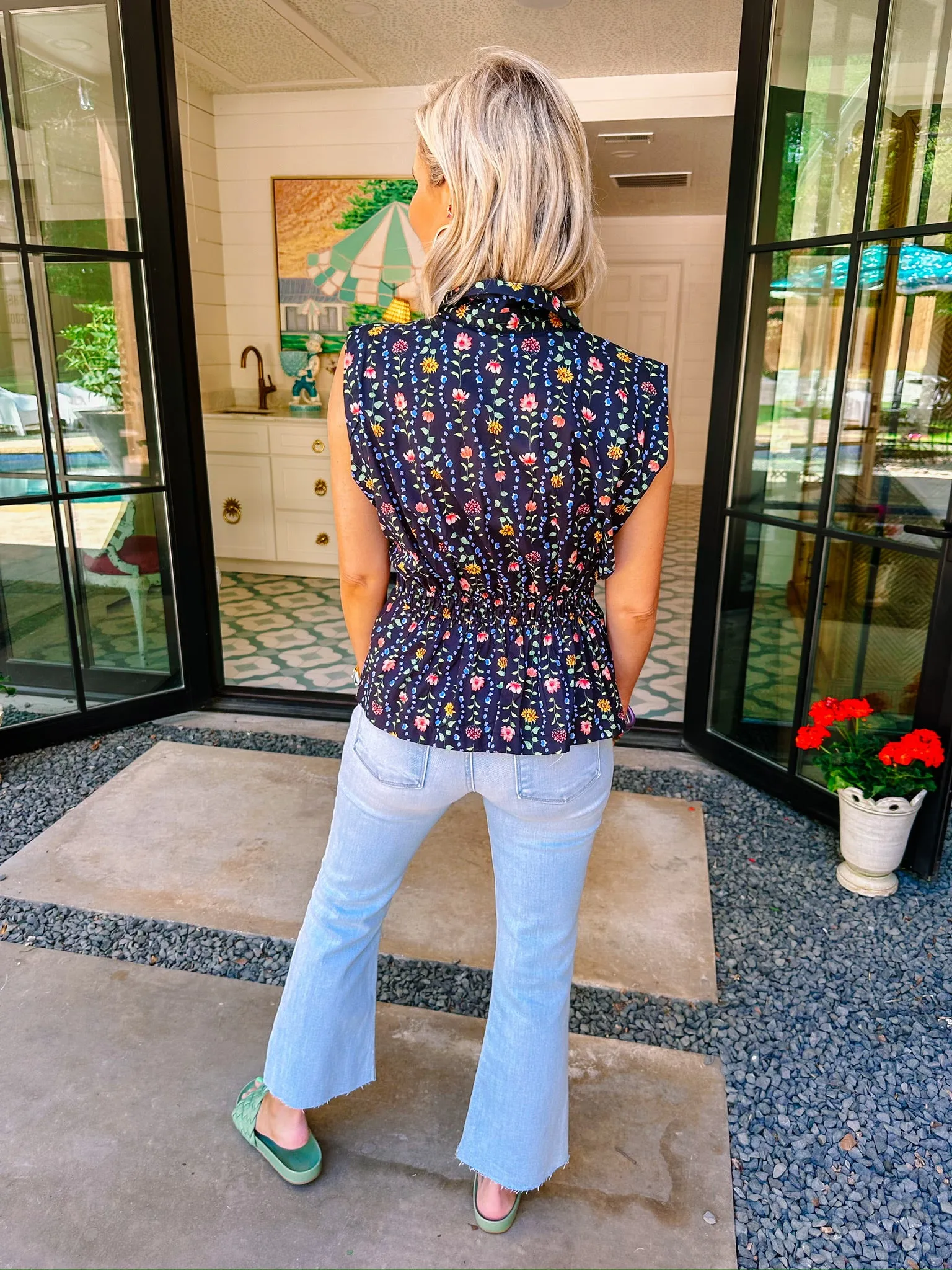 HATTIE HIGH RISE CROP FLARE JEANS - LIGHT DENIM