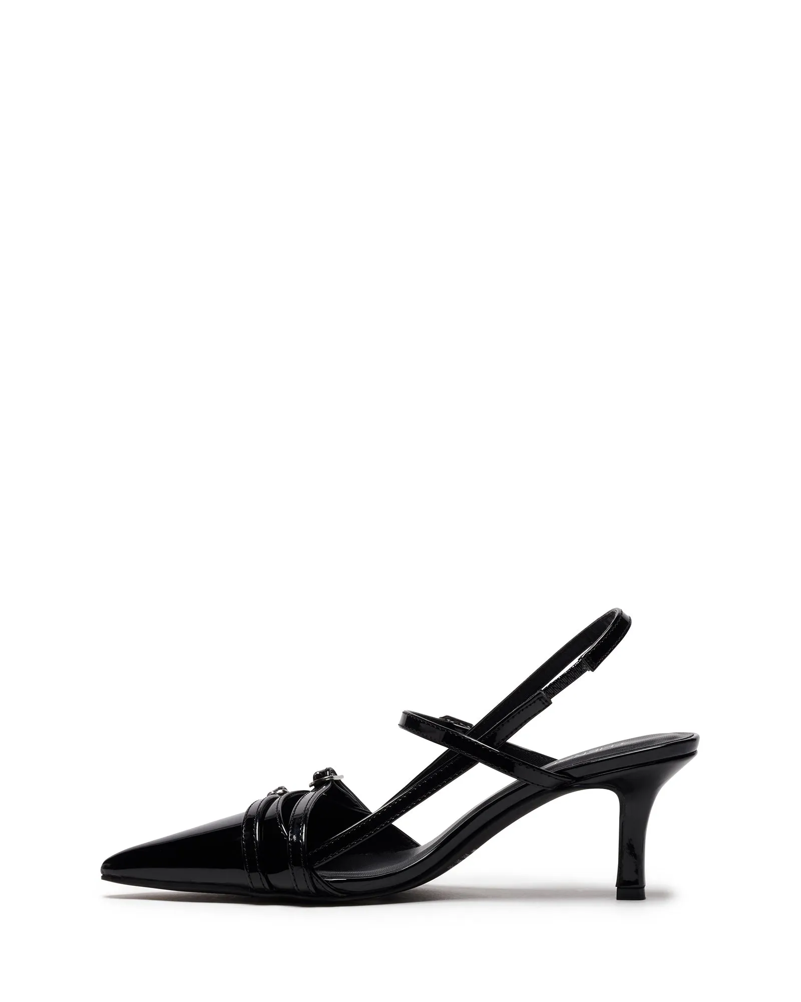 Jackpot Point Heel Black Patent