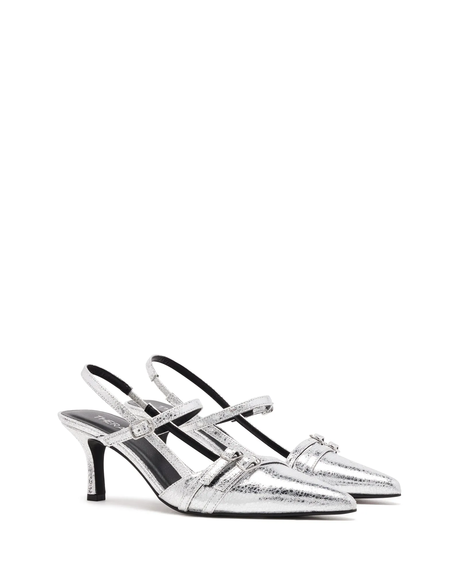 Jackpot Point Heel Silver