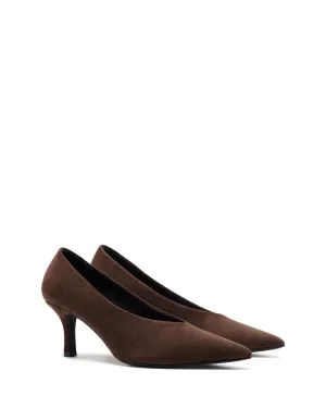 Jordyn Pump Chocolate Suede