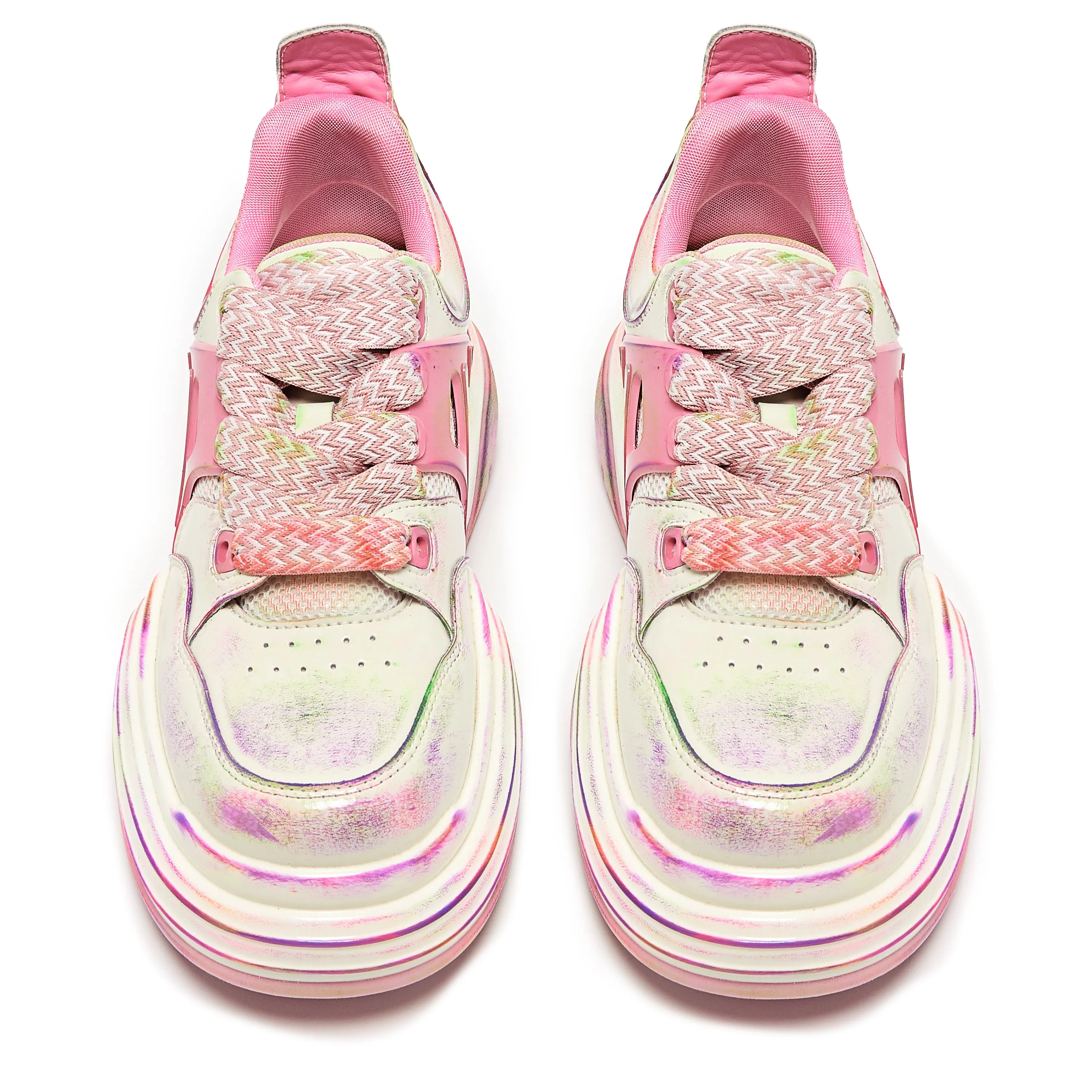 Kaleidoscopic Platform Trainers - Rainbow