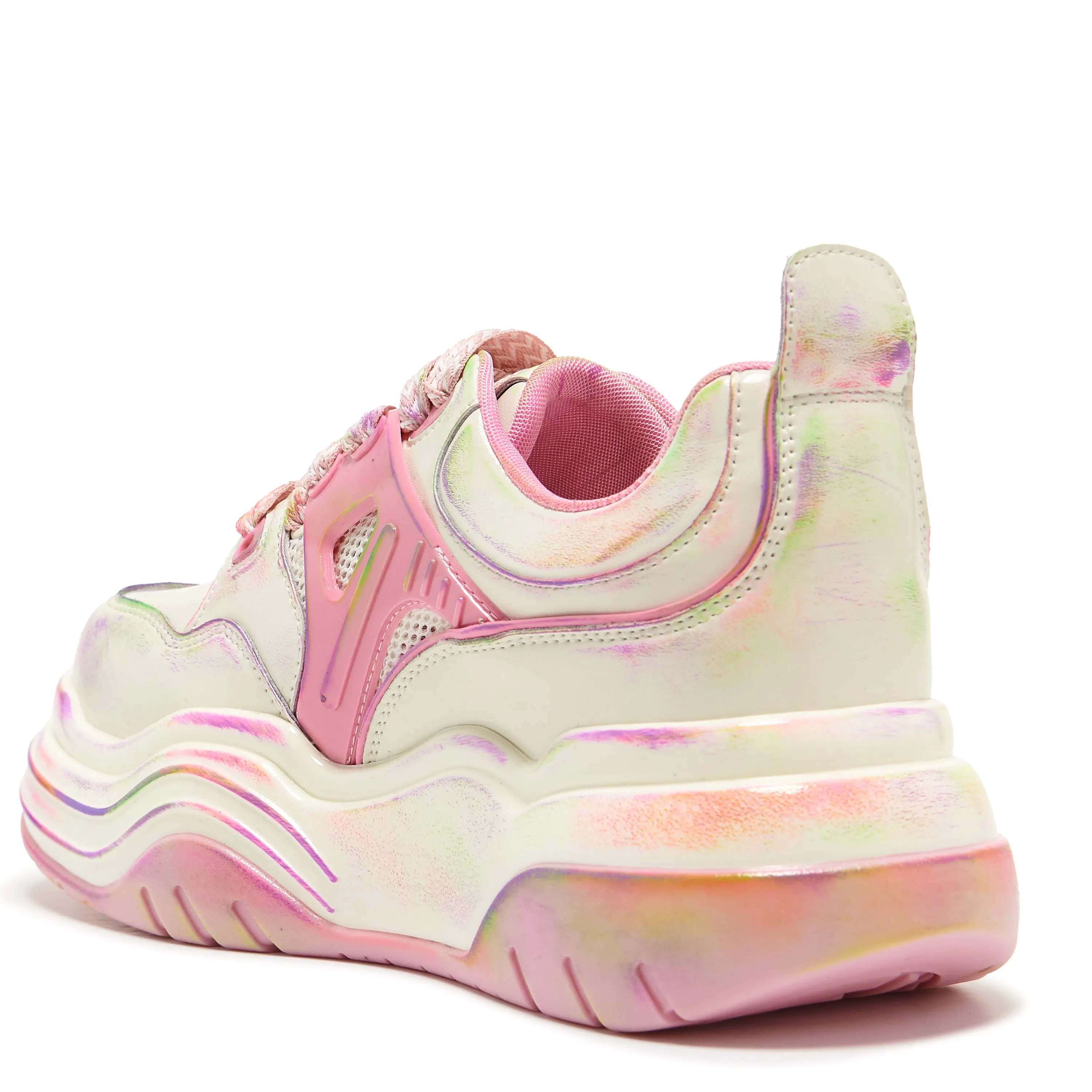 Kaleidoscopic Platform Trainers - Rainbow
