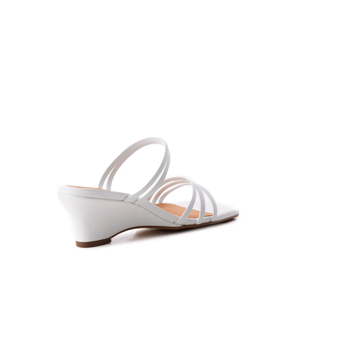 Muelle White Leather