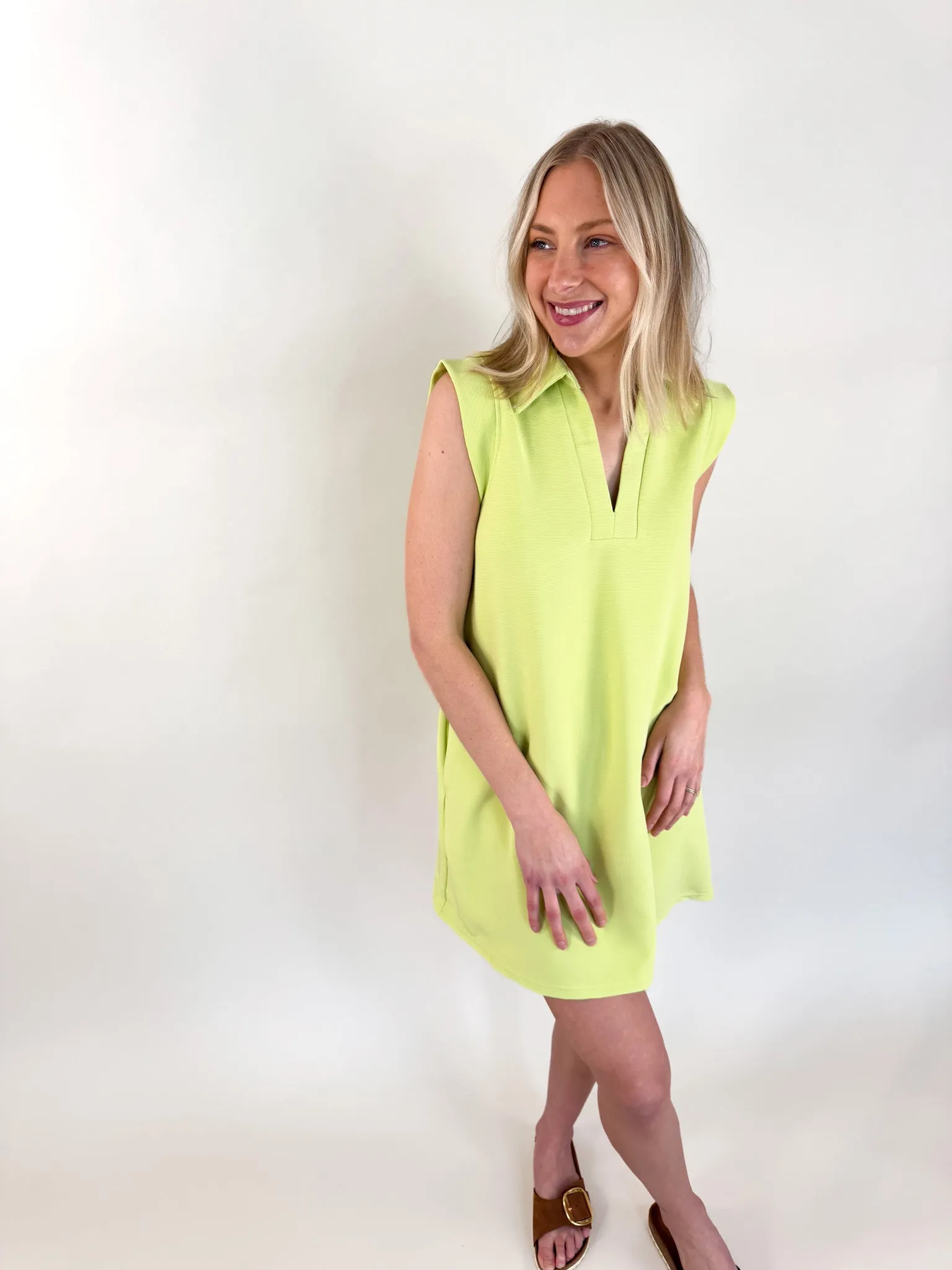 Penelope Sleeveless Collared Dress